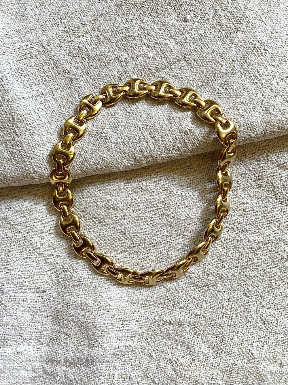 VTG Gold Chunky Chain Link Necklace